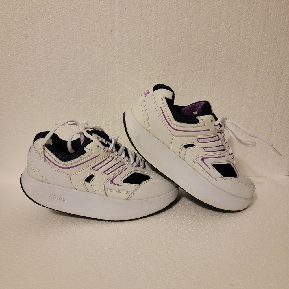 Curves For Women Walking Athletic Toning Shoes Sneakers Rocker Sole Size 6
